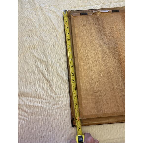 VTG African Style Giraffe Shadow Box Frame Wall Art Faux Wood Resin Sculpture - Picture 2 of 11